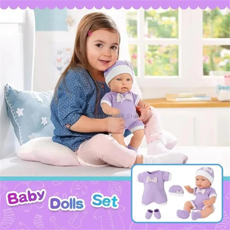

12inch Realistic Reborns Baby Doll Soft Body Movable Joints Safe for Kids and Collector Child Education Toy