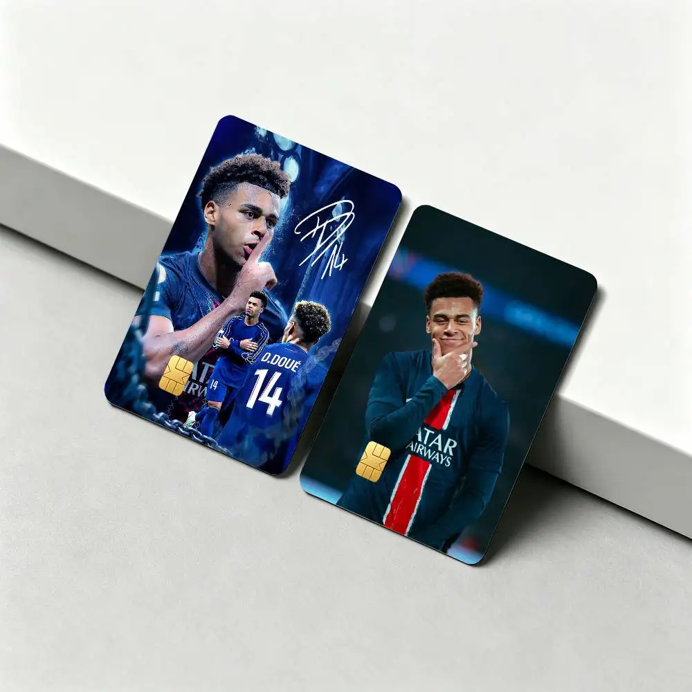 D-Desire Doue Football 14 1Set 4Pcs Card Skin Stickers, Waterproof Decorative Film for Credit Debit Bank Bus IC Cards