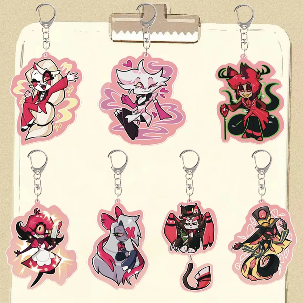 ل هازبين فندق قشر نيفتي فاجي السير Pentious سلسلة مفاتيح مصنوعة من الأكريليك الأجهزة الطرفية مخصص الرسوم المتحركة تزيين مُثبت مهرجان هدية #1