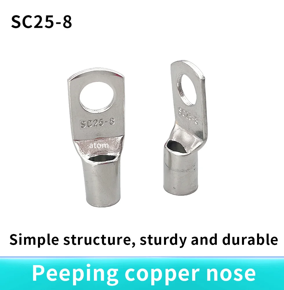 5/10 قطعة العروات كابل النحاس المعلبة مجموعة محطات الأسلاك موصل دعوى 25-8 طقم لحام سلك الأحذية