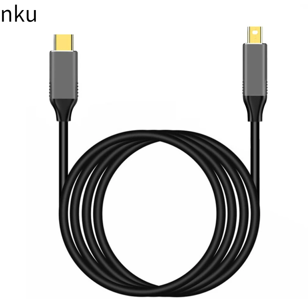 Nku USB C Thunderbolt3 do Mini DisplayPort (nie piorun 2) konwerter kabel typu-C do MiniDP 4K @ 60Hz przewód do ekran do laptopa