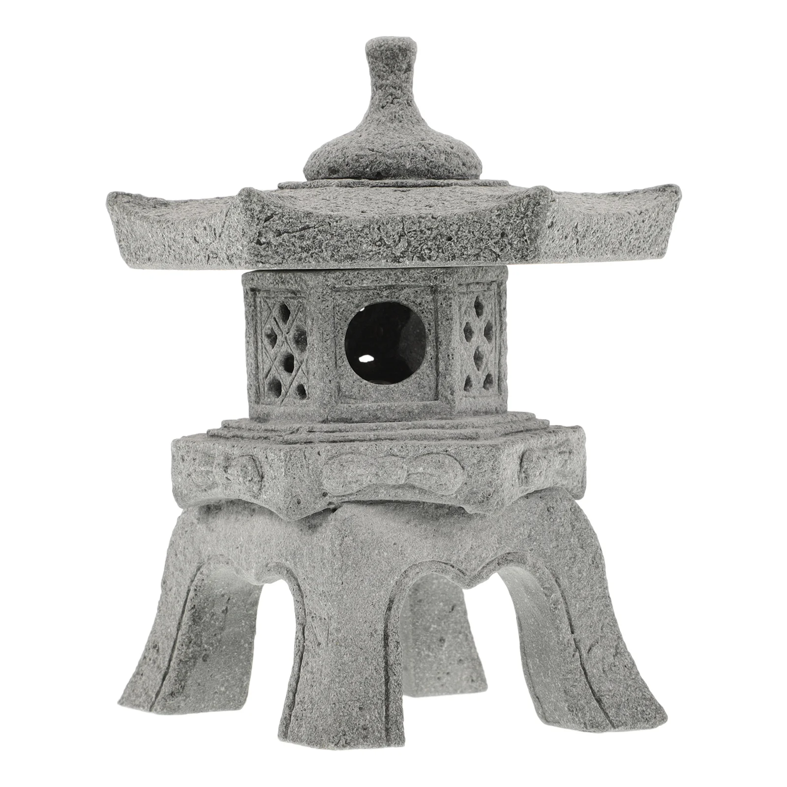 1 مجموعة محاكاة جناح المناظر الطبيعية زخرفة دائم حجر معبد حديقة الديكور مصغرة اليابانية حديقة فانوس في الهواء الطلق