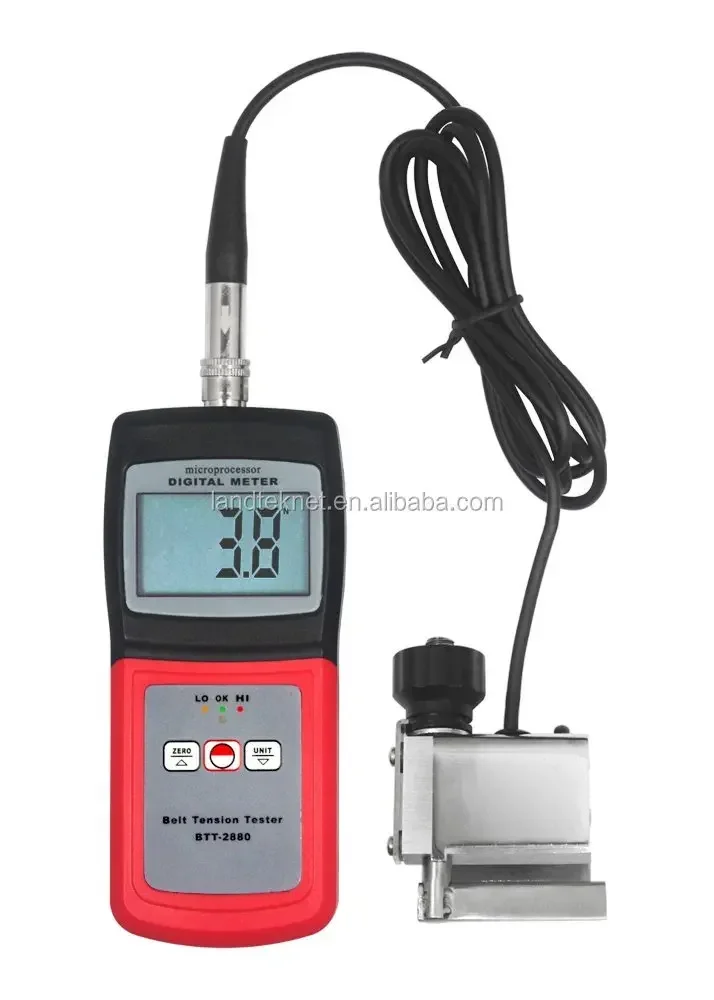 Digital Belt Tension Gauge BTT-2880 with optional cable and software for RS232&USB