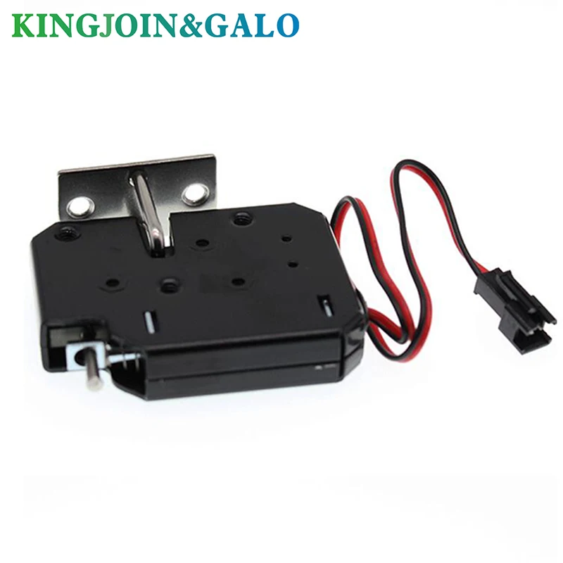DC 12V 2A Small Solenoid Electromagnetic Electric Control Cabinet Drawer Lockers Lock Pudsh-push Design, Automatic Open the Door