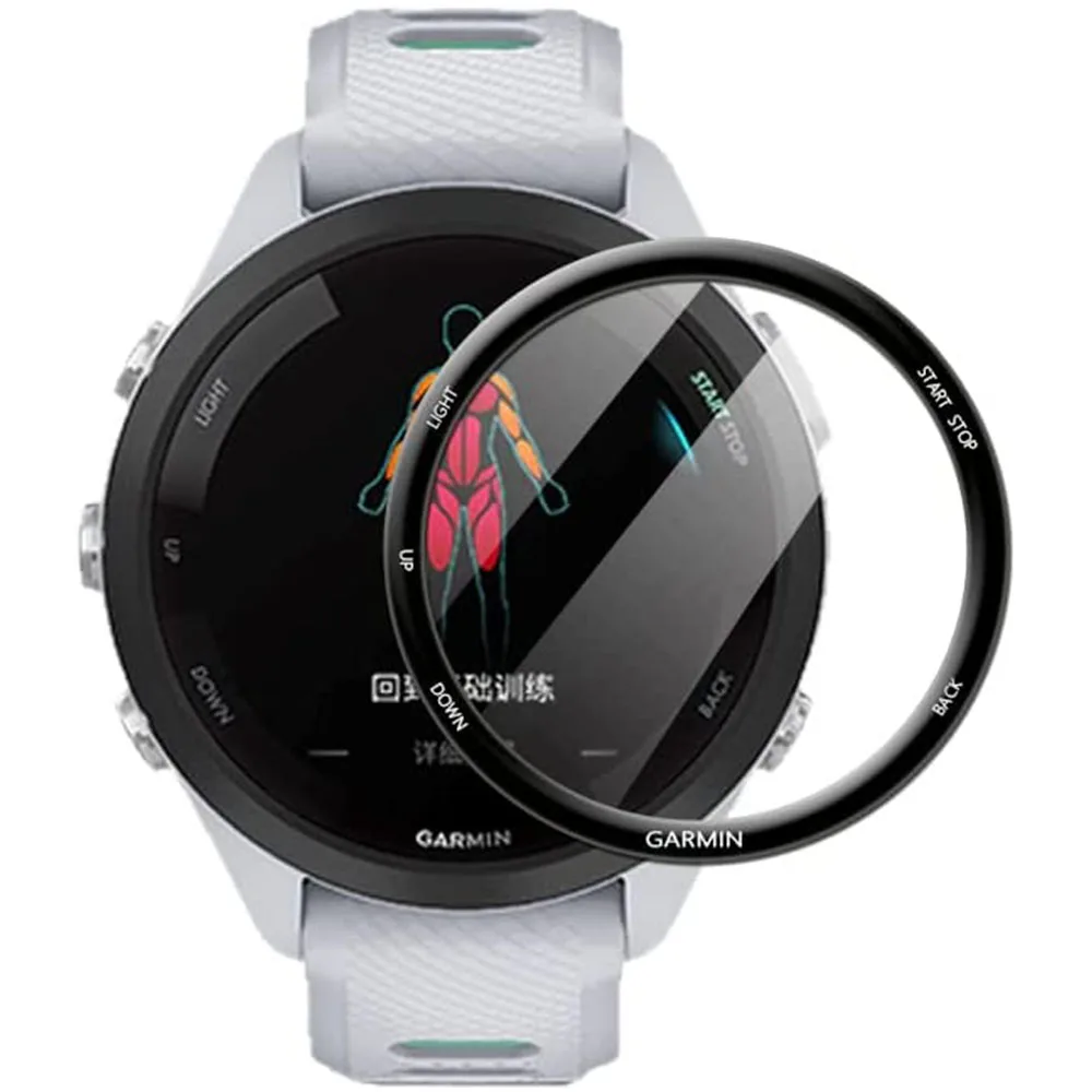 BEHUA HD واضح فيلم ل Garmin Forerunner 265 S 265 SmartWatch الغطاء الواقي ثلاثية الأبعاد تغطية حامي الشاشة المضادة للخدش الأفلام