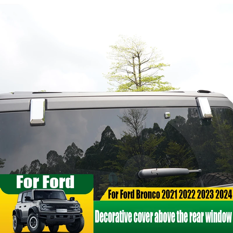 For Ford Bronco 2021 2022 2023 2024 decorative cover above the rear window car exterior decoration accessories ABS material