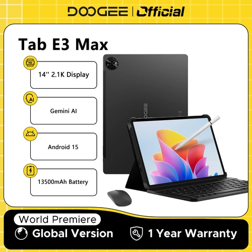 Versión Global Doogee Tab E3 Max Tablet Pc Android 15 Gemini