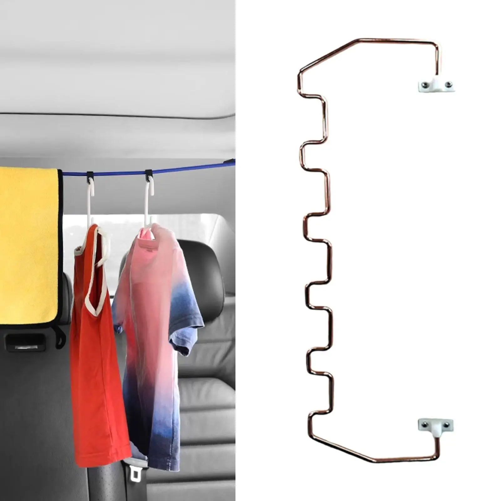 

RV Indoor Clothes Drying Rack Foldable Sturdy Accessory Premium Durability with 6 Slots Heavy Duty RV Roof Drying Rack