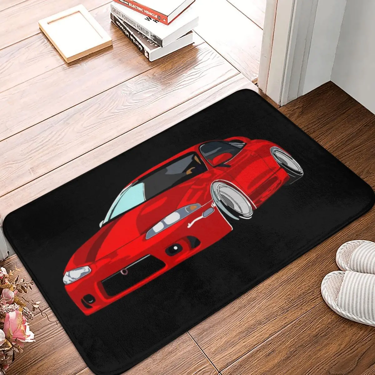 Eclipse 2G DSM Red Anti-slip Doormat Floor Mat Carpet Rug for Kitchen Entrance Home Bathroom Living room Footpad Mats