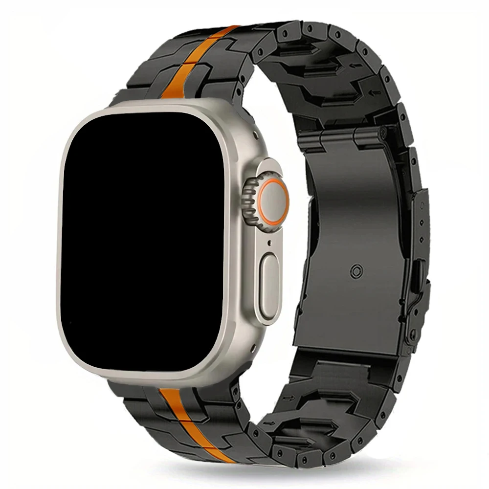 Titanium band voor Apple Watch Ultra 3 2 1 49 mm serie 10 11 46 mm armband man metalen band voor Iwatch 9 8 7 6 5 4 SE3 44 mm 45 mm
