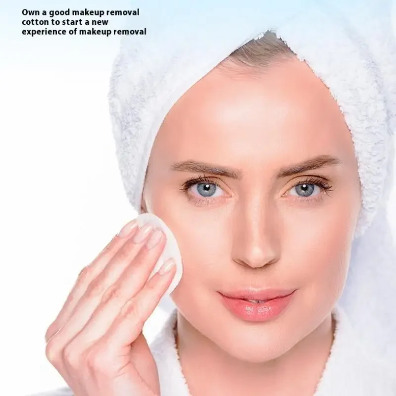 100 個コットンパッド使い捨てクリーンコットンフェイスマニキュアリムーバーラウンドソフトフェイスクレンジングリムーバーコットンパッドメイクアップツール