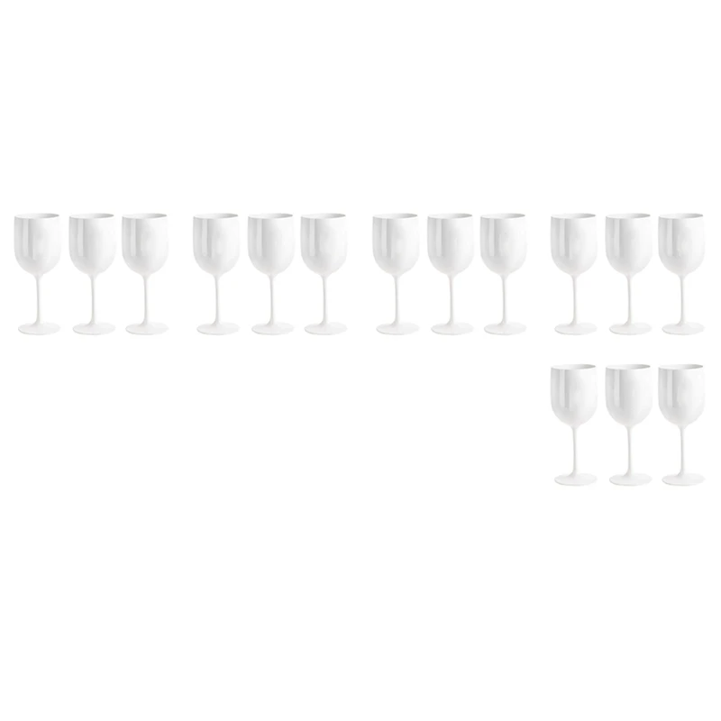 

15X Elegant And Unbreakable Wine Glasses, Plastic Wine Glasses, Very Shatterproof Wine Glasses