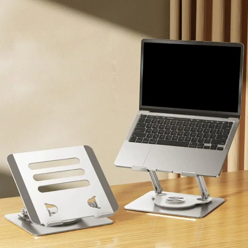 

Ergonomic Rotating Stand for Tablets and Laptops Up to 1 Inches Durability Alloy Steel Tool less Quick Setups HX5E
