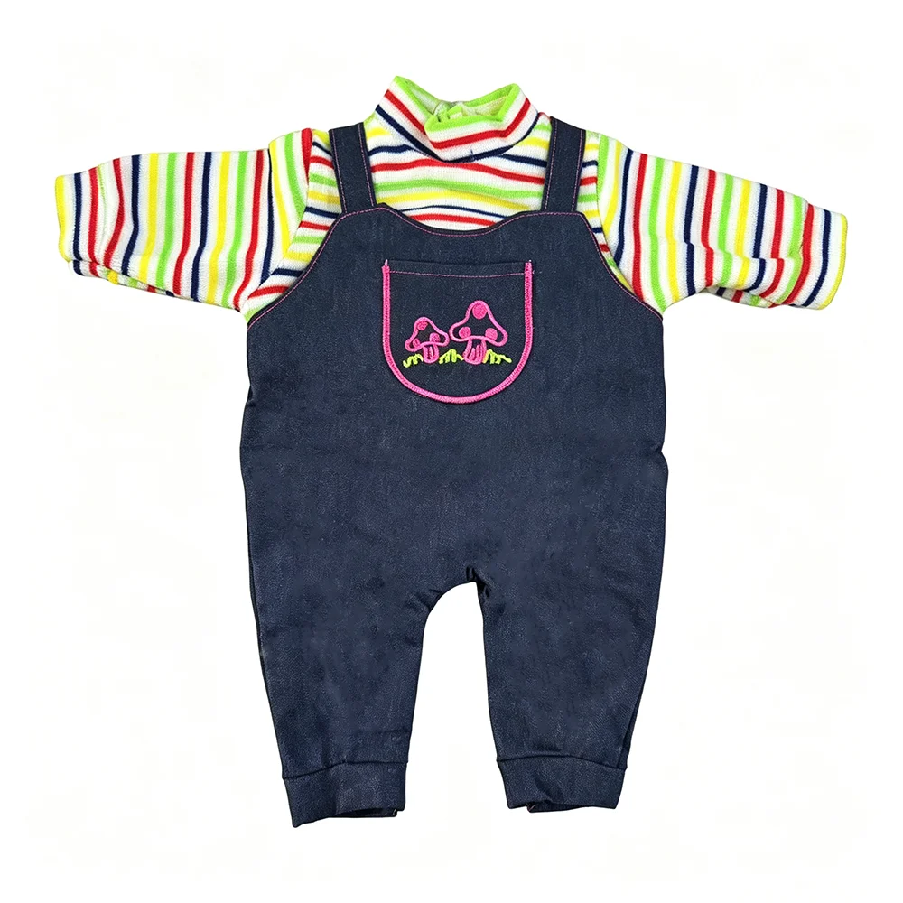 43CM Doll Fashion Cute Set Doll Spring and Autumn Clothing Matching Doll Jumpsuit Suitable for 43CM Doll Clothing Doll Accessori