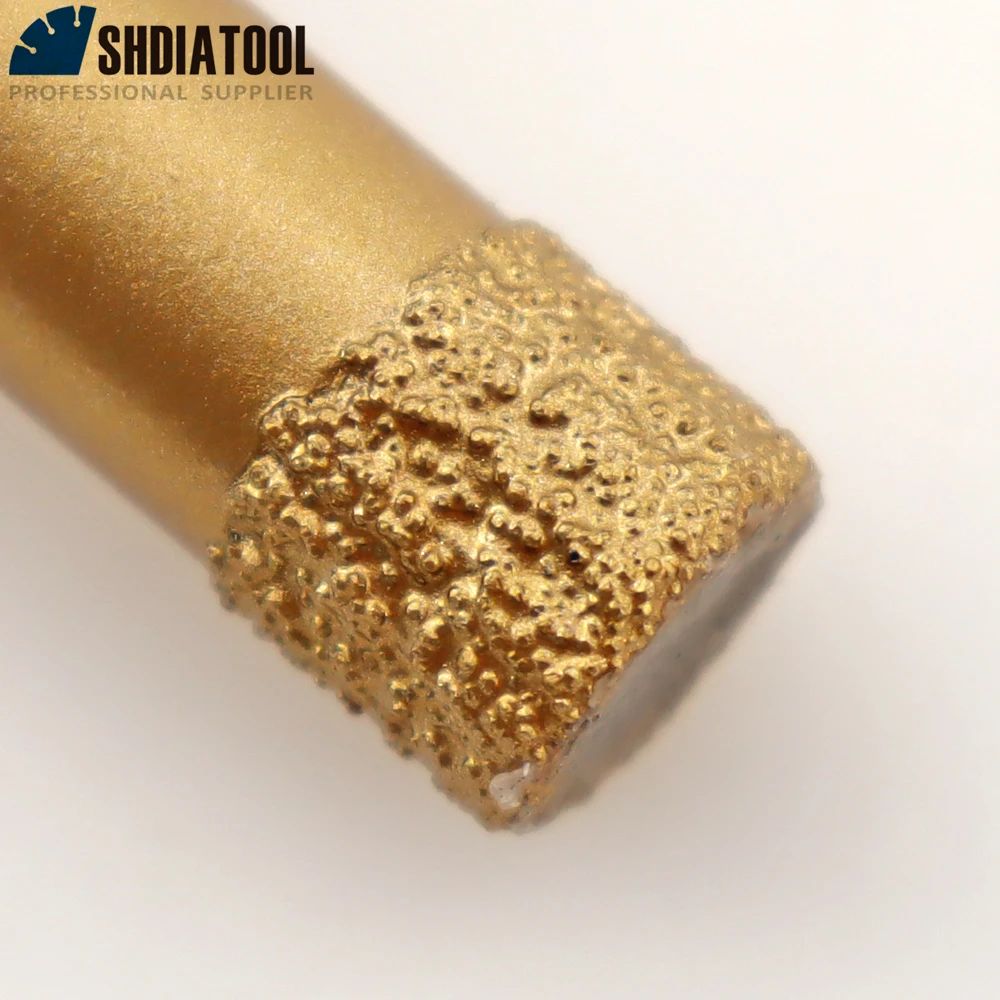 SHDIATOOL M14 Dia6/8/10mm Diamond Drilling Bits Core Bit Hole Saw Crown Tile Ceramic Granite Masonry Golden Dry Drill Bits