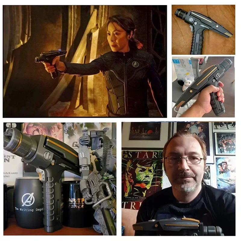 New 2025 P-Jsmen Star Discovery Trek Starfleet Hand Phaser Gun Type II Prop Resin Kit 1:1 Replica Cosplay Halloween CostumeX158