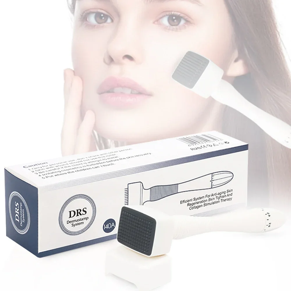 Cilt damgası rulo DRS140 ayarlanabilir iğne Microneedle Derma haddeleme sistemi Demaroller güzellik Microneedling terapi saç büyüme