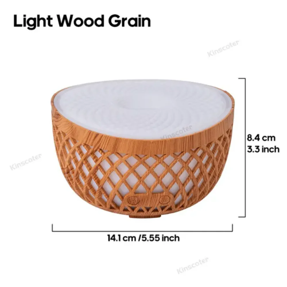 

320ml Diffuser Essential Oil Air Humidifier Ultrasonic Cool Maker Fogger Colorful Night Light Difusor