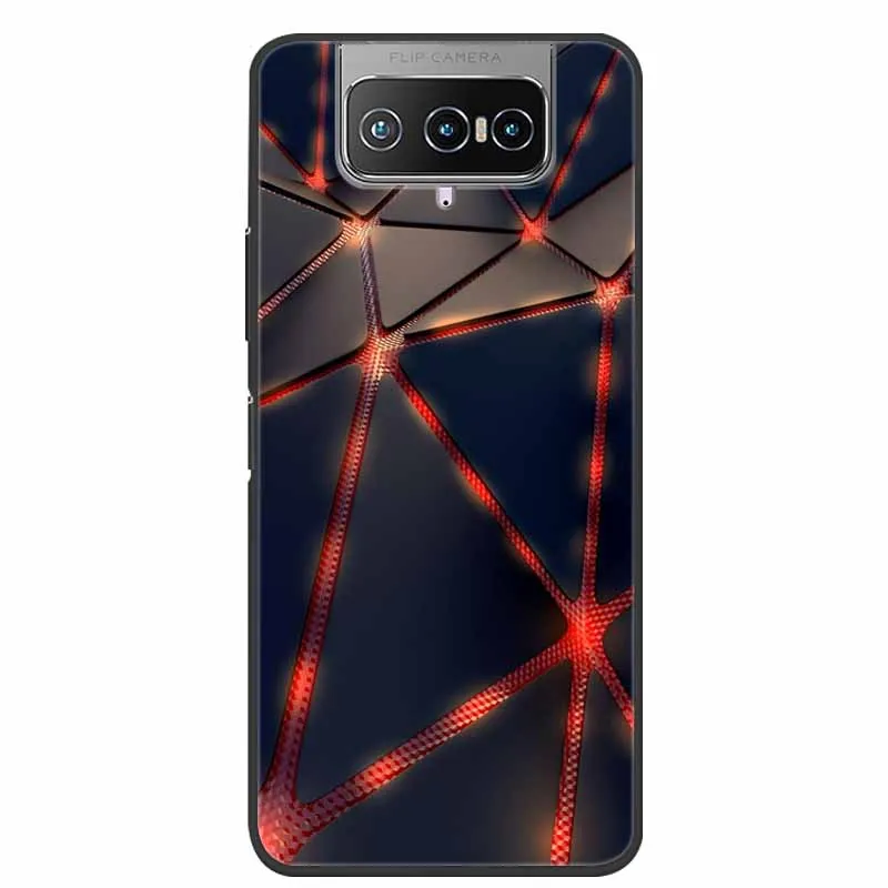 For Asus Zenfone 7 Pro ZS671KS Cases Soft TPU Silicone Fashion Case For Asus Zenfone 8 Flip ZS672KS Cover Fundas ZS590KS ZS670KS