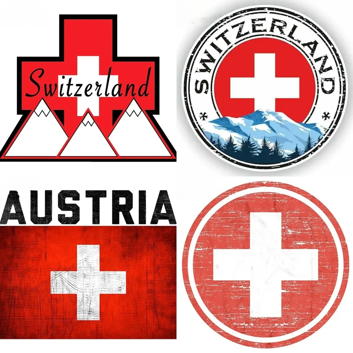 Switzerland Fine Decal Vinyl Car Wrap Stickers Accessories Scratch-Proof Campervan For Waterproof PVC Decals