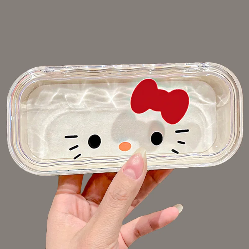 Cute Sanrio Hello Kitty Glasses Storage Box Anime Kawaii Anime Pochacco Cartoon Girls Sweet Sunglasses Protective Case Gifts