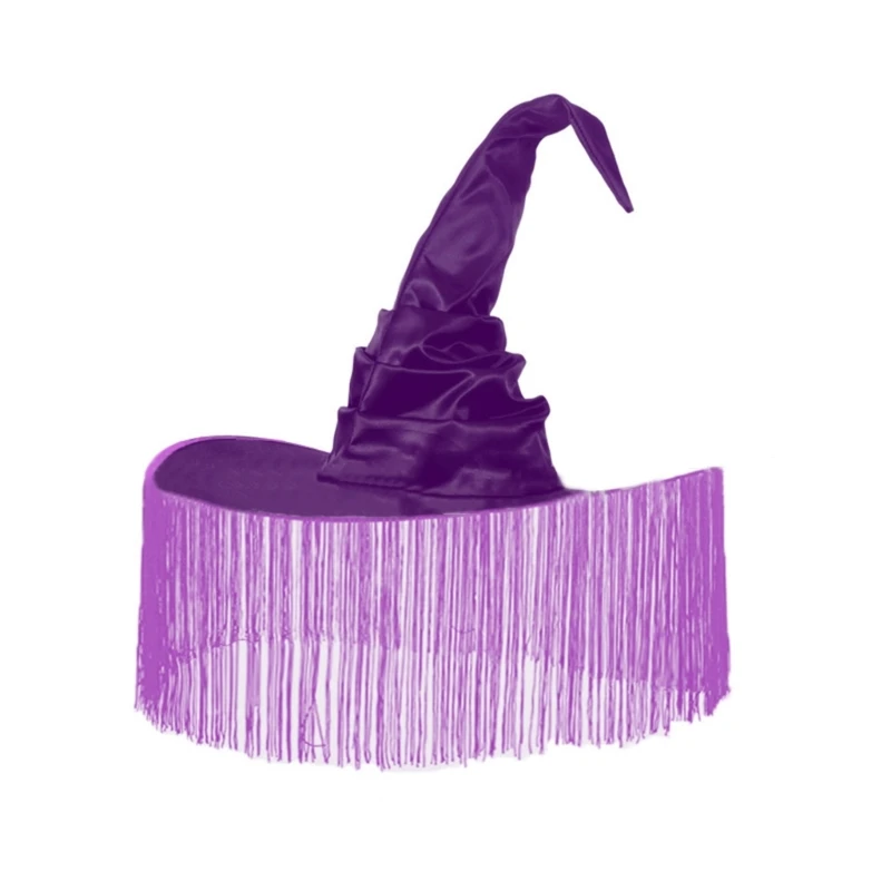 652f Hexenhut mit großen Brims Women Hexen-Cos-Play-Kostümhut Party Kopfbedeckung