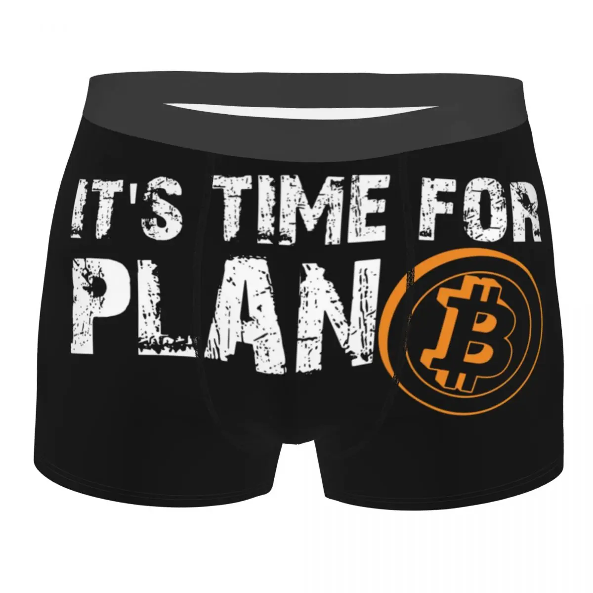 Custom Funny Bitcoin Boxers Shorts Men BTC Original Recipe Cryptocurrency Crypto Blockchain Geek Briefs Underwear Underpants