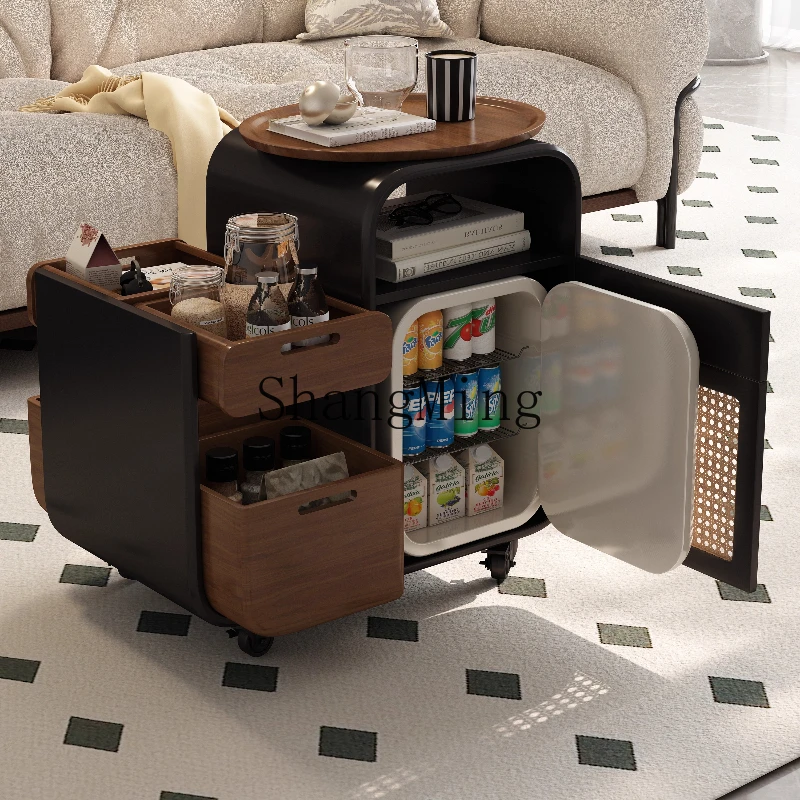 

SM removable coffee table cart rack refrigerator dual-purpose small apartment living room new home