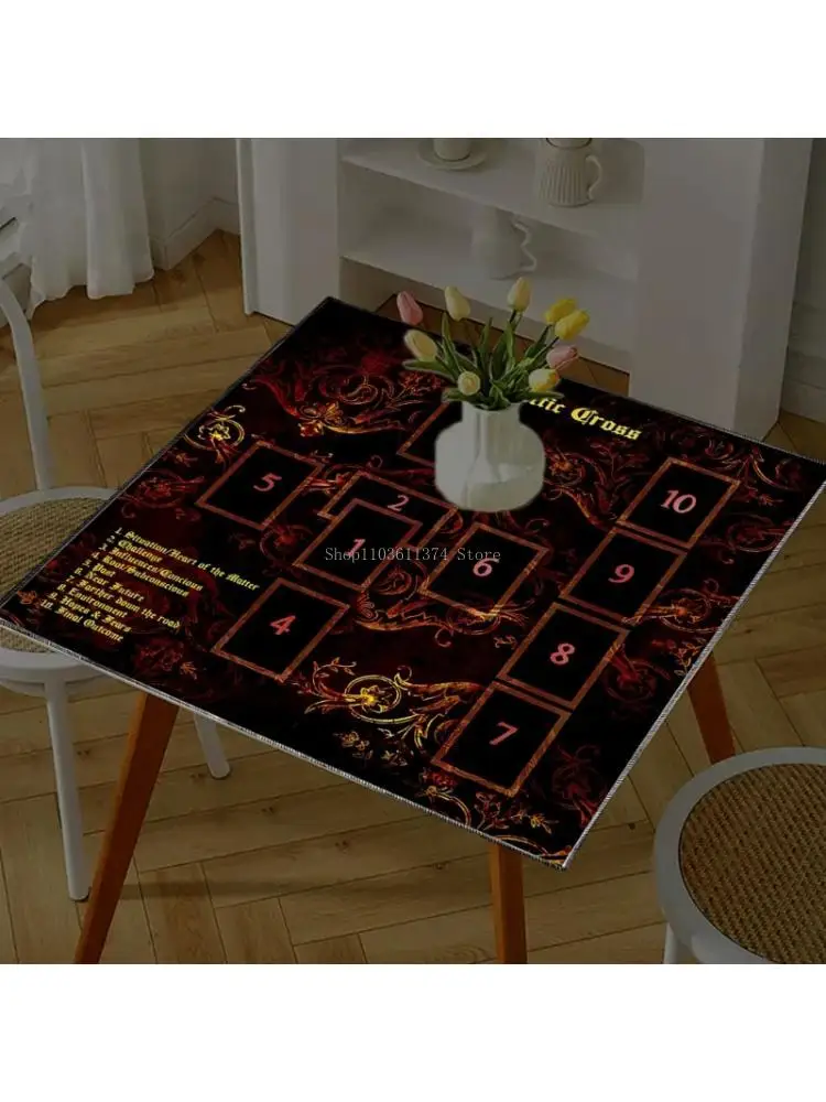 

Квадратная дивнация CobeStry Card Card Astrologys Tabloth Tarots Tarots Tabloth Table Clate