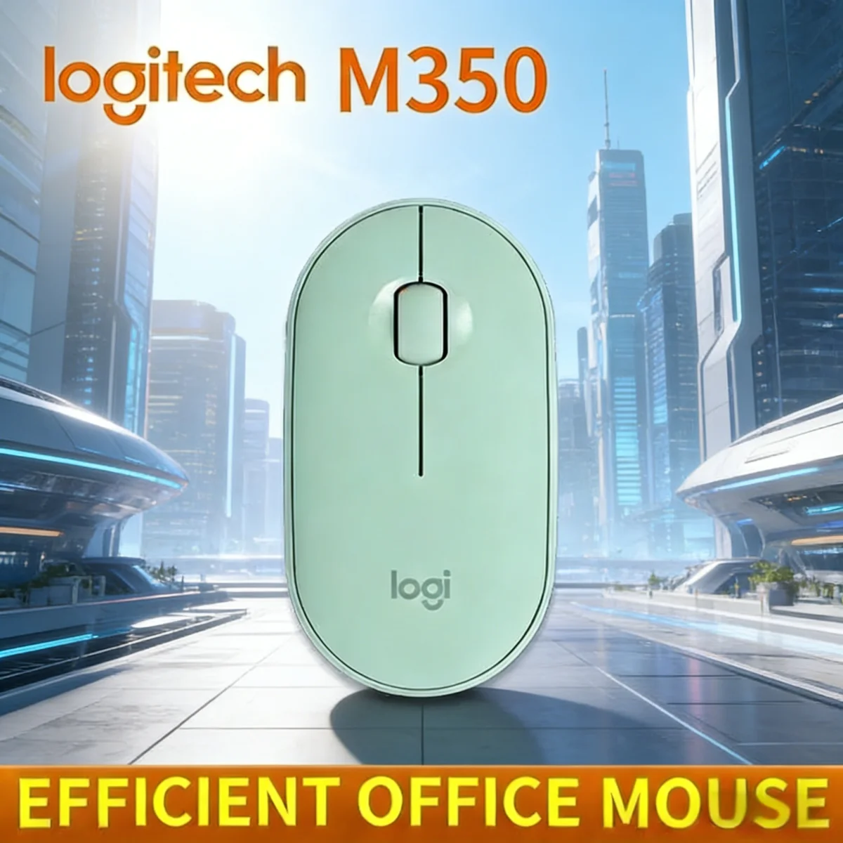

Беспроводная мышь Logitech M350, поддерживает Bluetooth и двухрежимные подключения USB 2,4 ГГц, + проявите его, подходит для ПК lapto