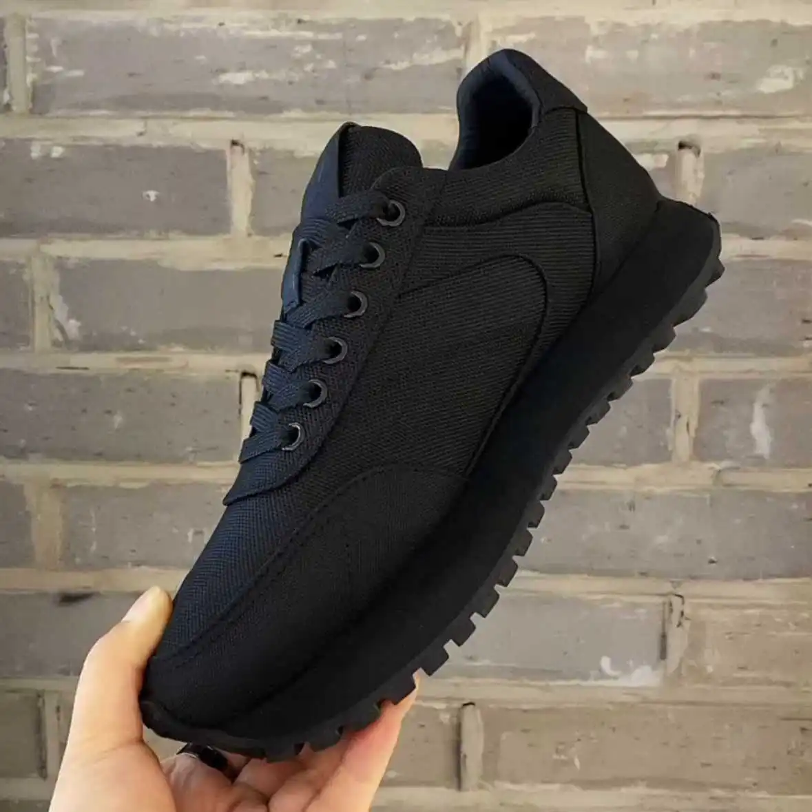 Casual Canvas Running Shoes Unisex Breathable Korean Style Summer New Fashionable All-Match Men's Thick Bottom round Toe Shoes