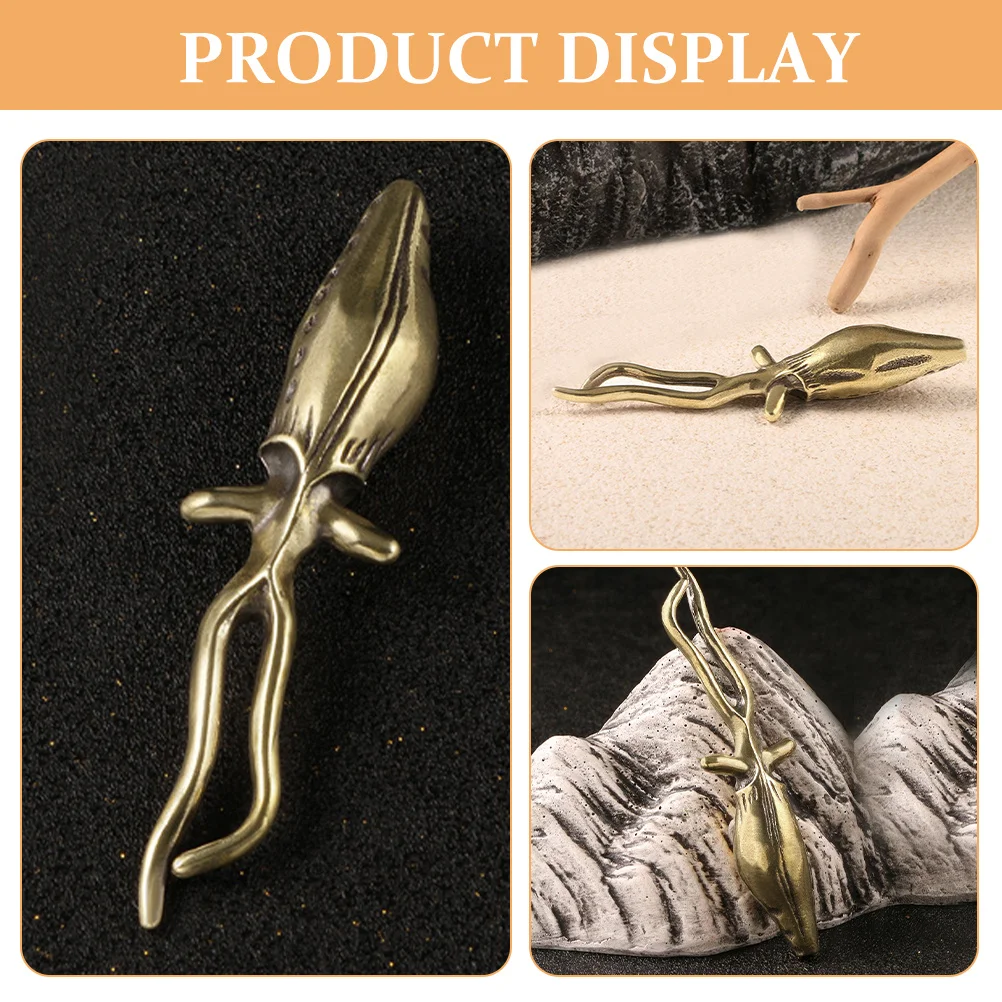 

Brass Octopus Decoration Retro Small Delicate Desktop Ornament Indoor Outdoor Vintage Brass Craft Octopus Statue Creative