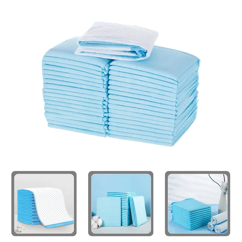 

50 Pcs Dog Diapers Absorbent Paper Thicken Pee Pads Pet The Wood Pulp Training Mat Puppy