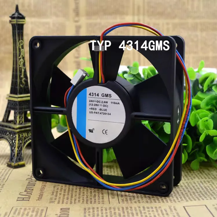 NEW Cooling Fan  TYP 4314GMS DC 24V 2.6W 120x120x32mm 12CM High End Equipment Fan