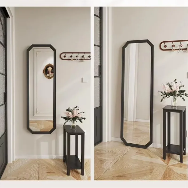 

Retro classical art, eight full-length makeup mirror, home wall decoration, elegant floor mirror