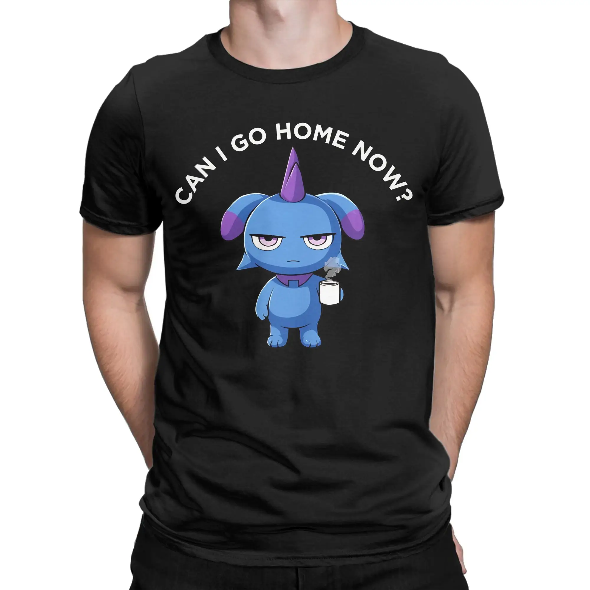 Can I go home now  Depressos T-Shirt Men Women Crazy Pure Cotton Tees Crew Neck Short Sleeve T Shirt Printed Clothing