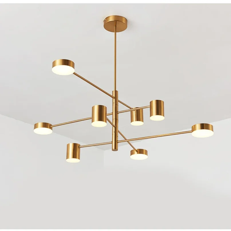 Imagem -03 - Moderno Nordic Longo Led Candelabro Preto Dourado Branco Loft Lâmpada Decorativa Interior Pendurado Sala de Estar Quarto