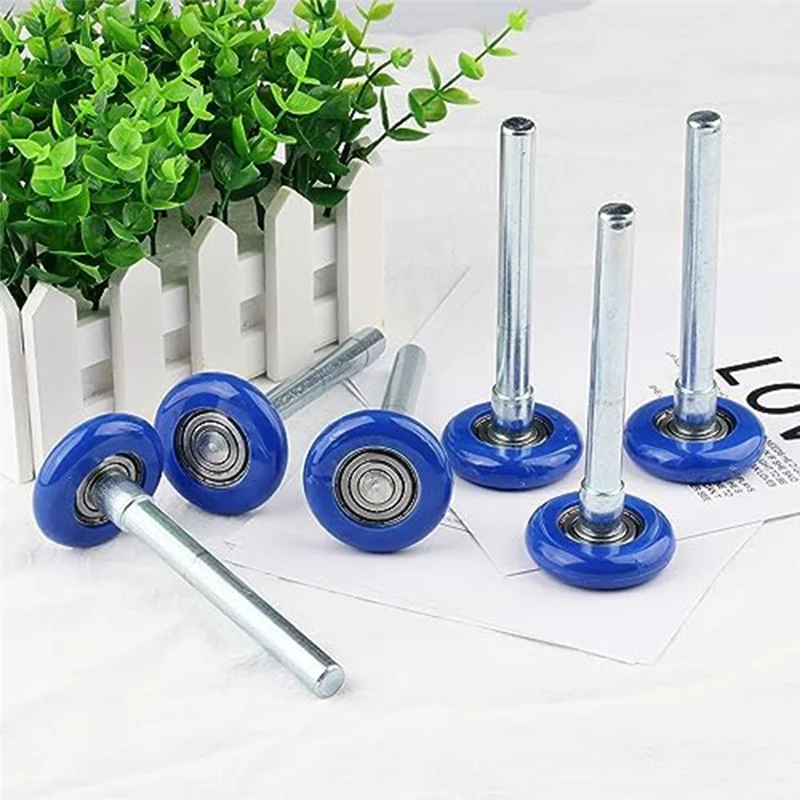 12 Pack 1.8 Inch Nylon Sealed Garage Door Rollers Set Quiet/Durable And High Load, High Performance Bearing Kit Blue