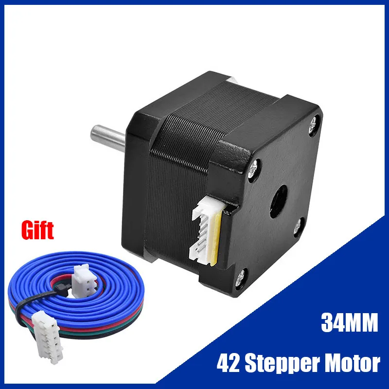 Nema 17 Stepper Motor 34mm 42motor 4 lead Extruder Stepper motor for 3D Printer Printing FOR CNC Kit Engraving Milling Machine