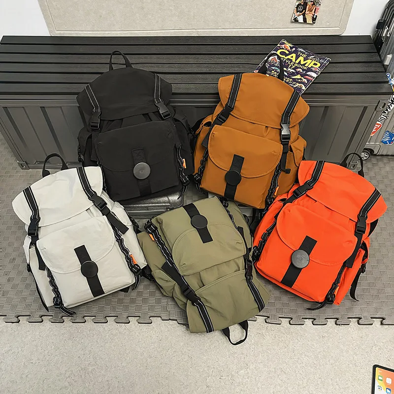 حقيبة ظهر رياضية للسفر ذات سعة كبيرة للنساء من النايلون المقاوم للماء للمشي لمسافات طويلة خفيفة الوزن