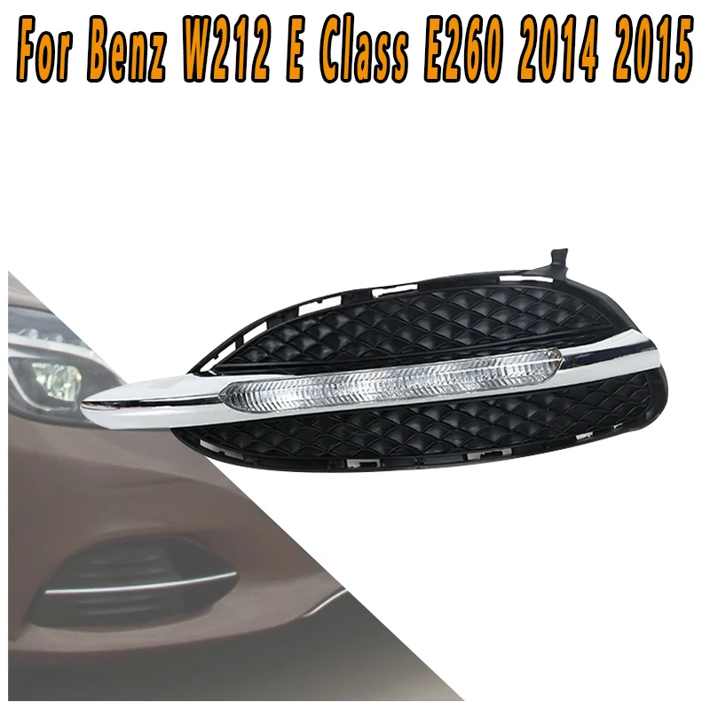 

For Mercedes Benz W212 E Class E180 E200 E260 E320 E400 2014 2015 DRL Fog Light Left Right Daytime Running Lights Lamp