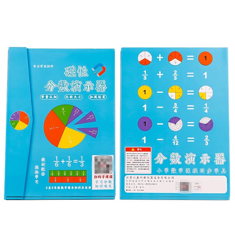 Magnetic Fraction Puzzles for Math Mastery Montessori Enlightenment with Fun Arithmetic Teaching Aid Cognitive Educational Toys