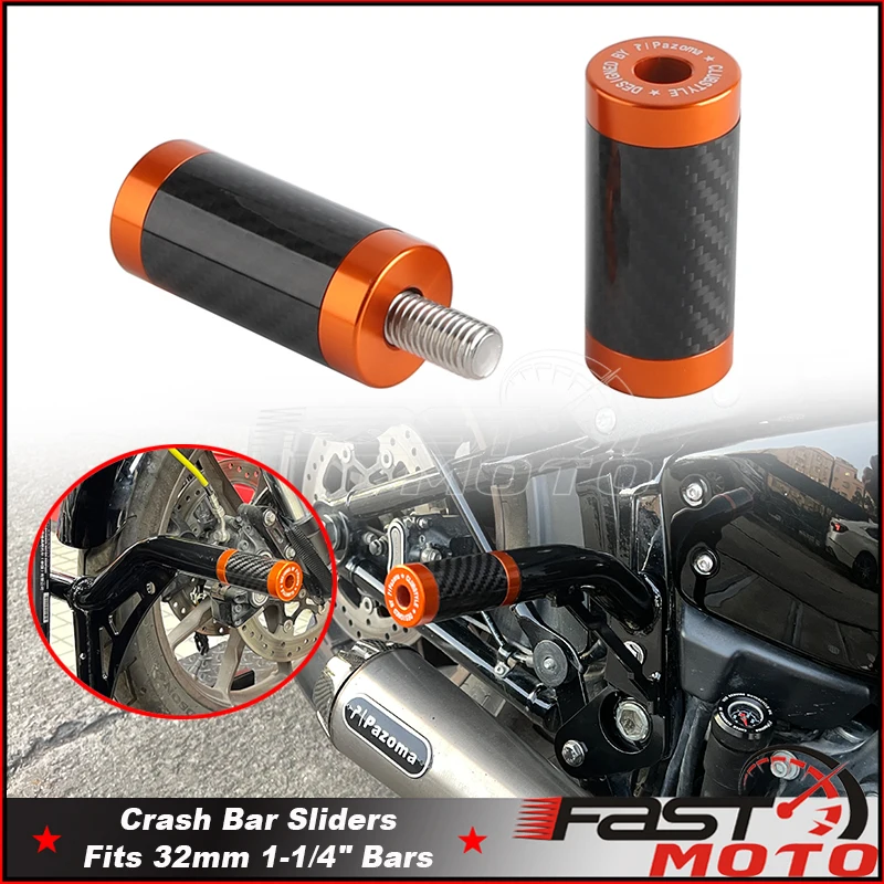 For Harley Low Rider ST FXLRST 117 FXLR Street Bob FXBB FXBBS Engine Guard Crash Highway Bar End Sliders Protector Guards Frame