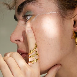 ENFASHION Gothic Thorns Ring 2022 Fashion Jewelry Anillos Mujer 18K Gold Color Rings For Women Hiphop Halloween Cocktail R224164