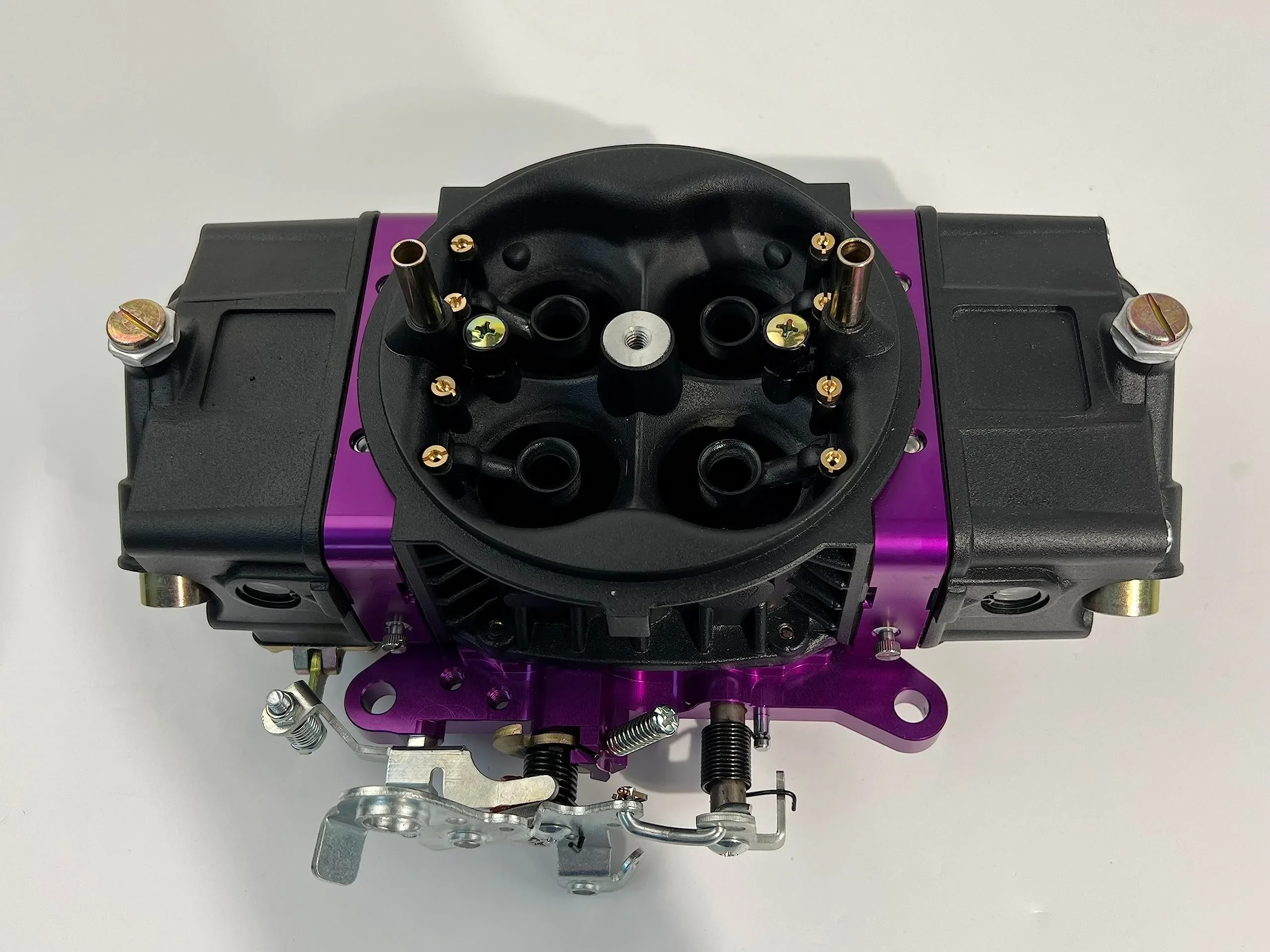 

2025 hot sale 4 pieces uick Fuel 850 CFM Carburetor Carb Red Black Double Pumper BR-67332