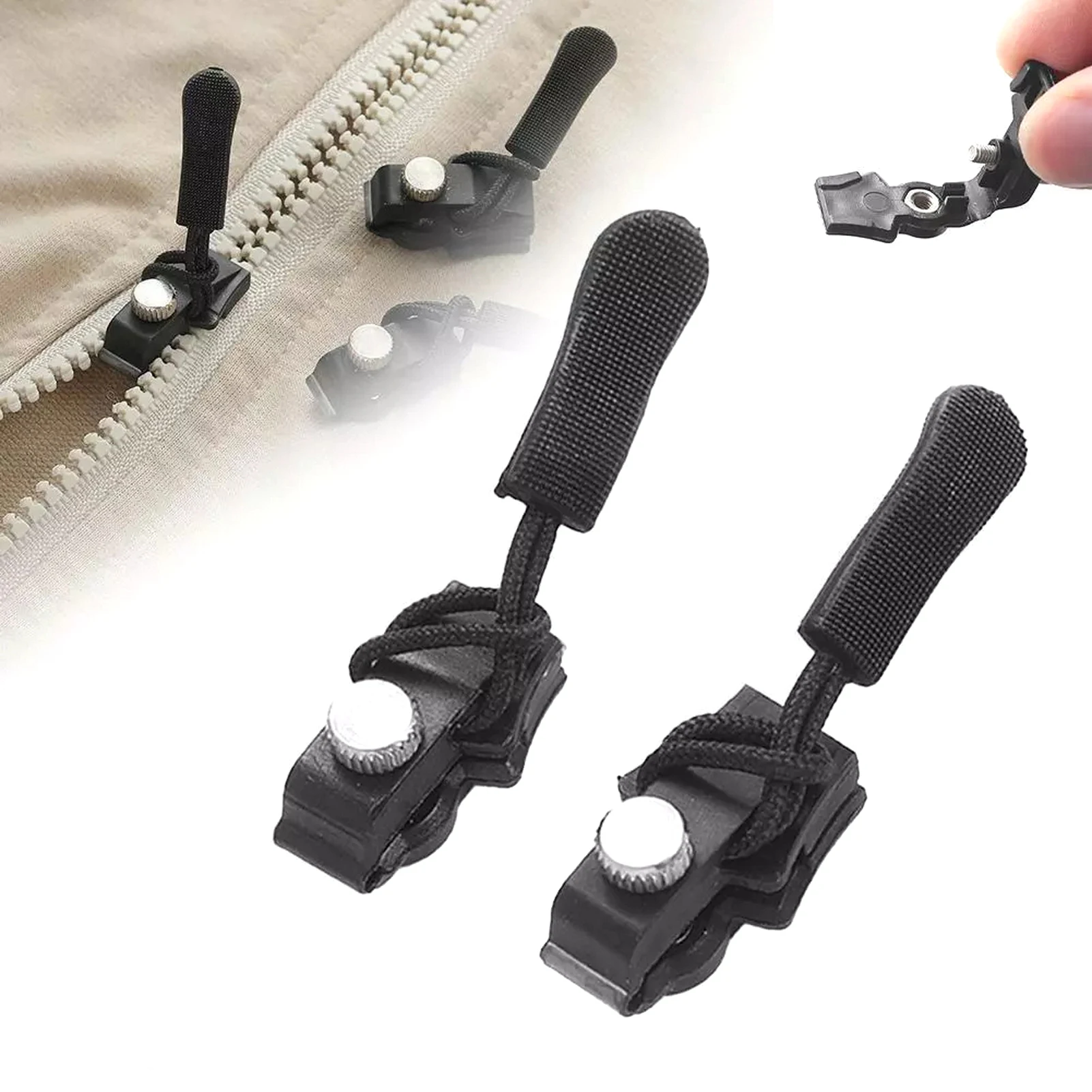 Metal Zipper Repairer for Backpacks Clothes Suitcases Universal Replacement Slider Fixer Non-Slip Durable Accessories