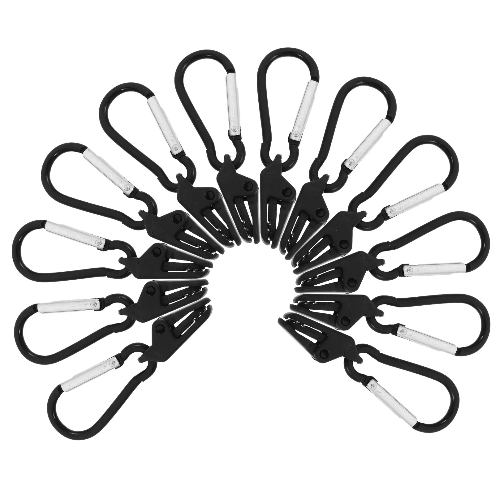 

12 pcs Windproof Fixing Clips Heavy Duty Tarp Clamps Outdoor Tent Camping Shade Sail Secure Buckles Durable Plastic Duckbill