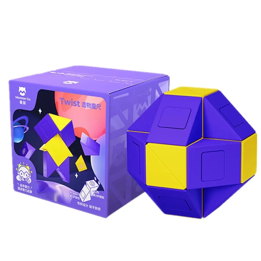 GAN Monster Go Twist Magic Salle Logic Puzzle, Antistress MonsterGo, Cute Juice Ruler Toys, 24 importer décennie ks Assembly Gans