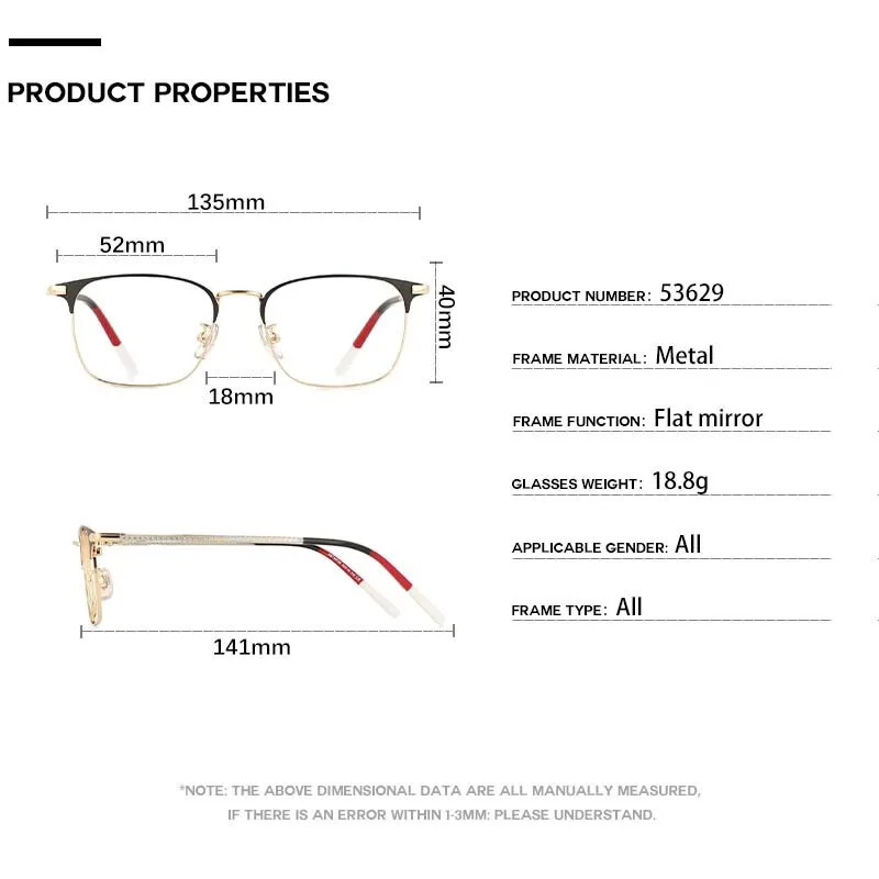 Titanium Square Reading Glasses Customizable Casual Presbyopia Eyeglasses Men eyesight Business Women High Quality #53629