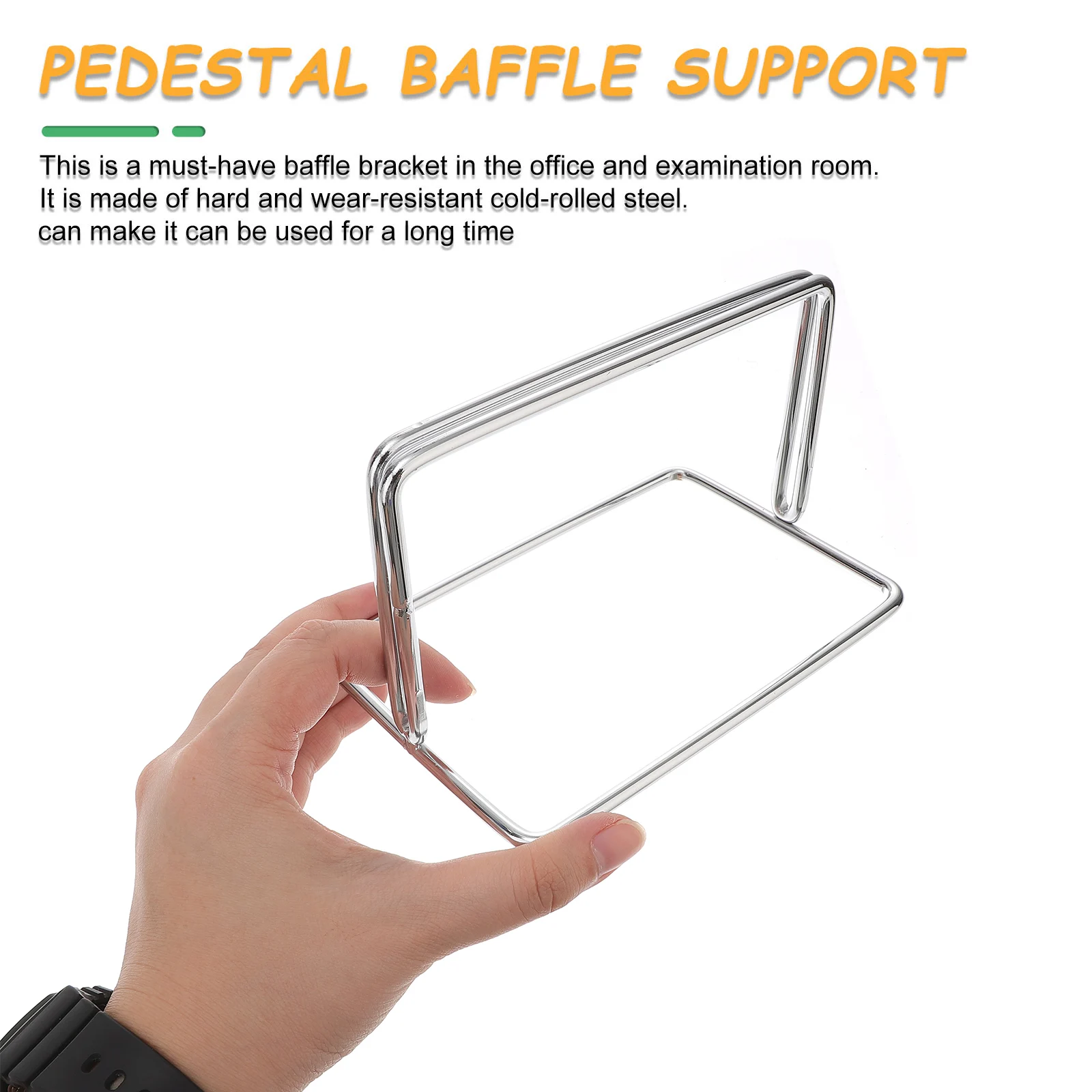 

4pcs Screen Baffle Board Holder Metal Partition Bracket Desk Dividers Privacy Panel Student Table Exam Separator Stainless